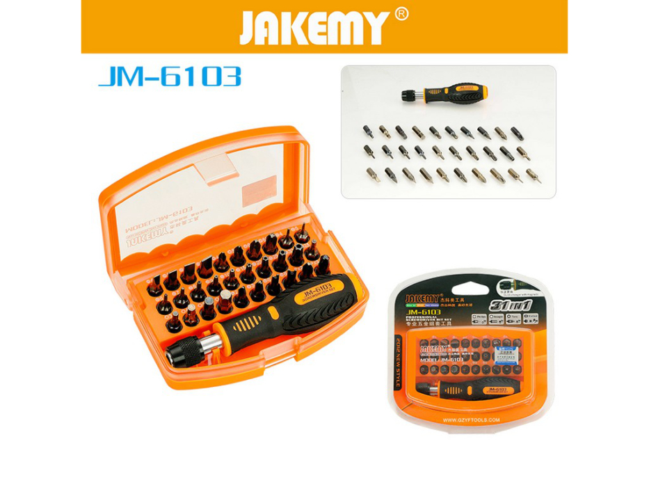 JM-6103 отвертка со сменными битами 33в1, наборы отверток для точных .